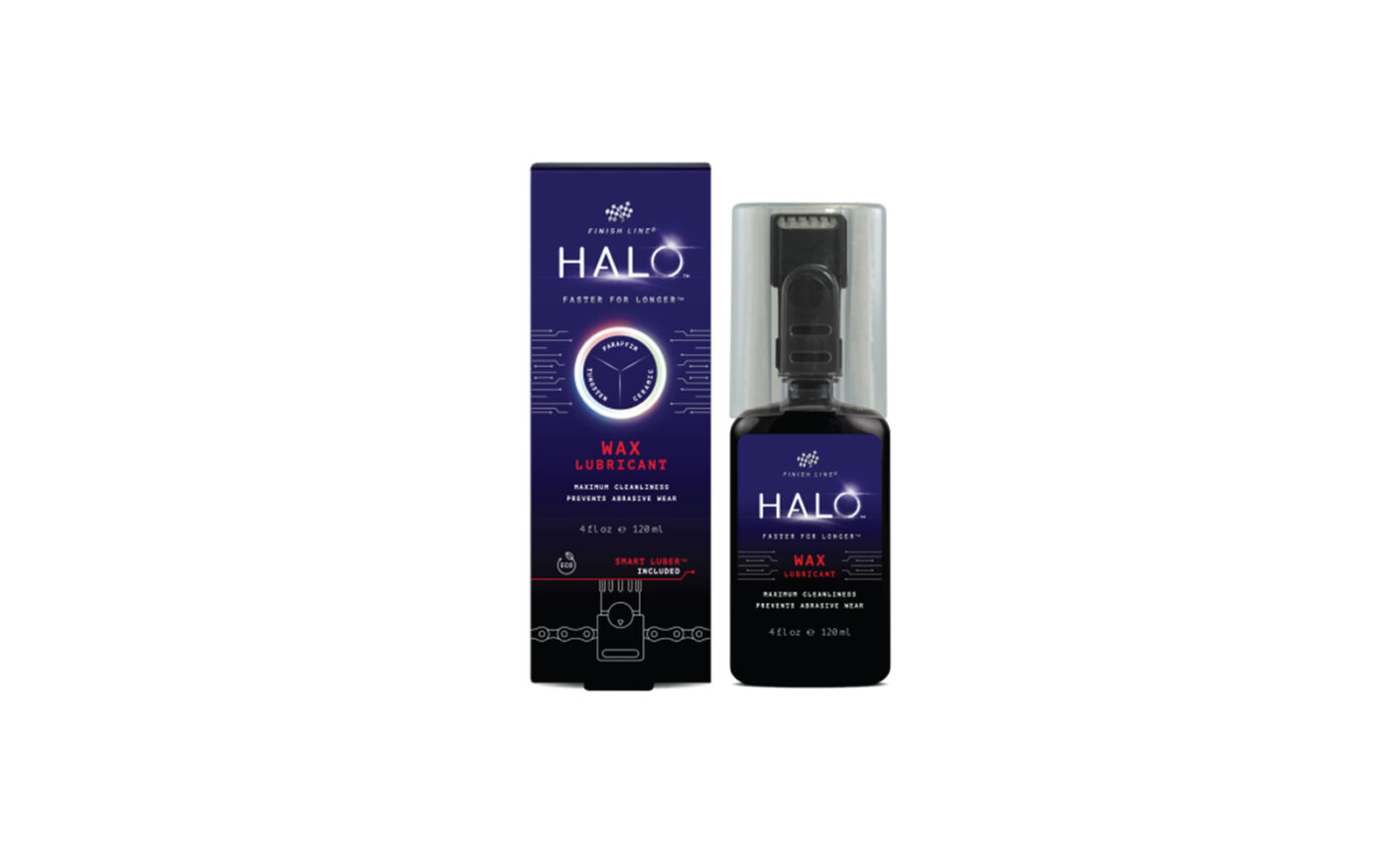 Finish Line HALO™ WAX Schmiermittel inkl. Smart Luber - Maximale Leistung. Minimale Verschmutzung.