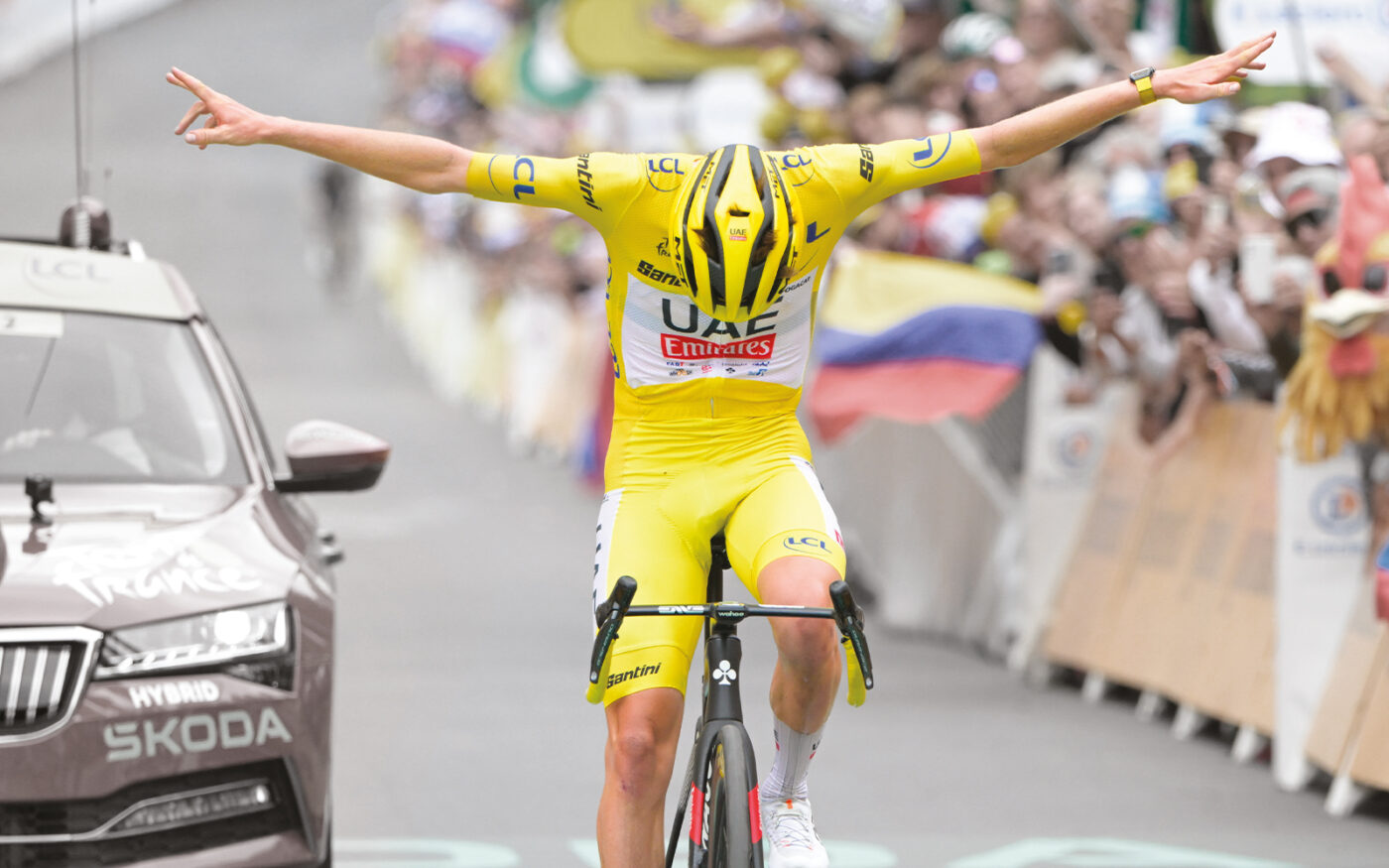 Die gelbe Serie der Tour de France Leader Trikots